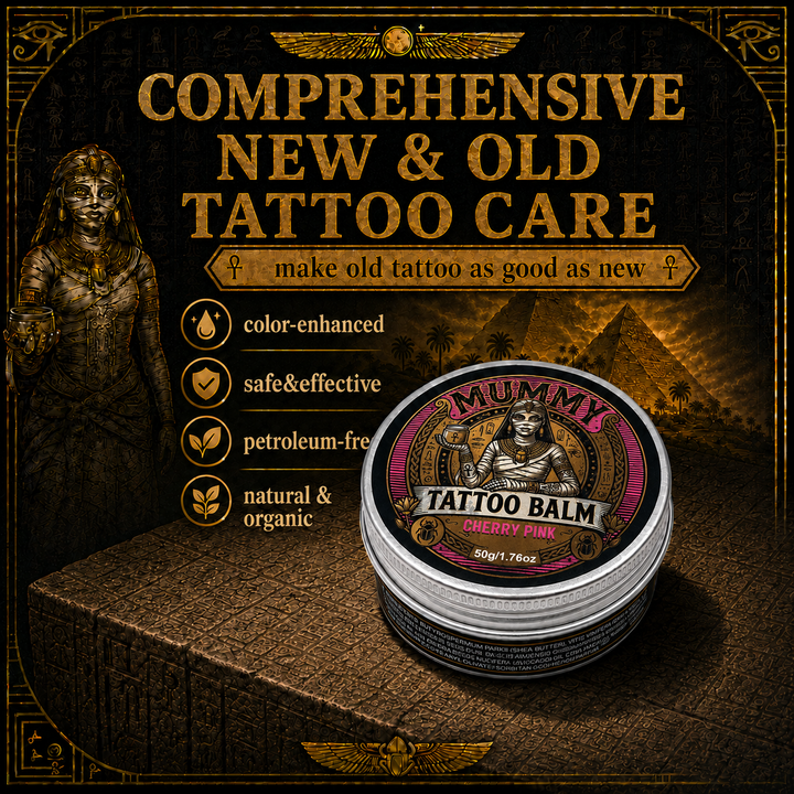 Translation missing: fr.Mummy Tattoo Aftercare Balm, Natural Preservative-Free Healing Cream 150g(cherry pink)