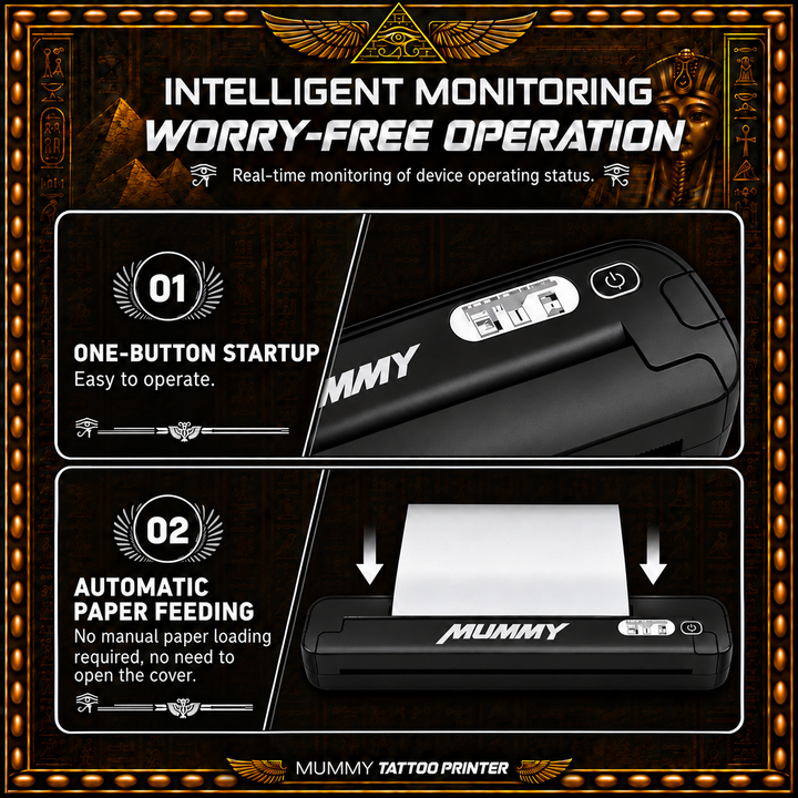 Translation missing: en.MUMMY Tattoo Stencil Printer, Portable A4 Thermal(Black | White)