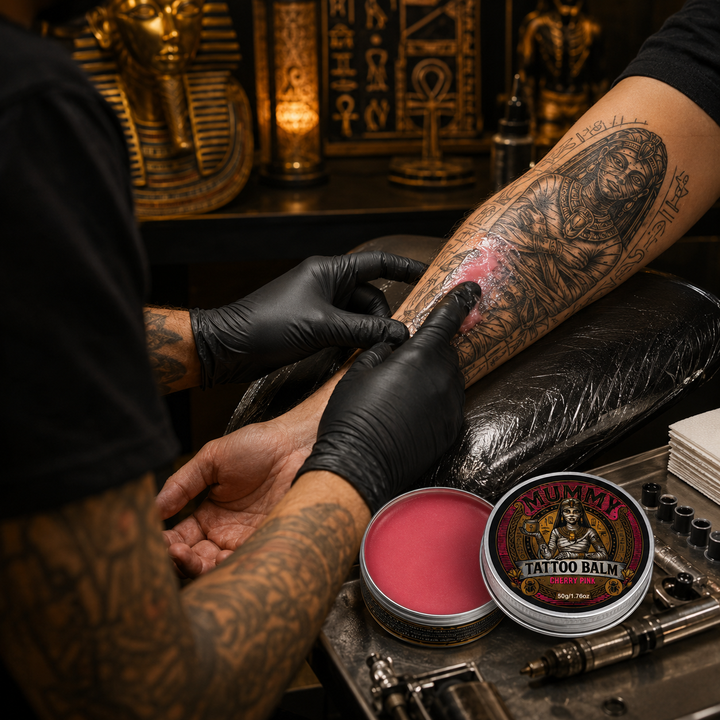 Translation missing: fr.Mummy Tattoo Aftercare Balm, Natural Preservative-Free Healing Cream 150g(cherry pink)