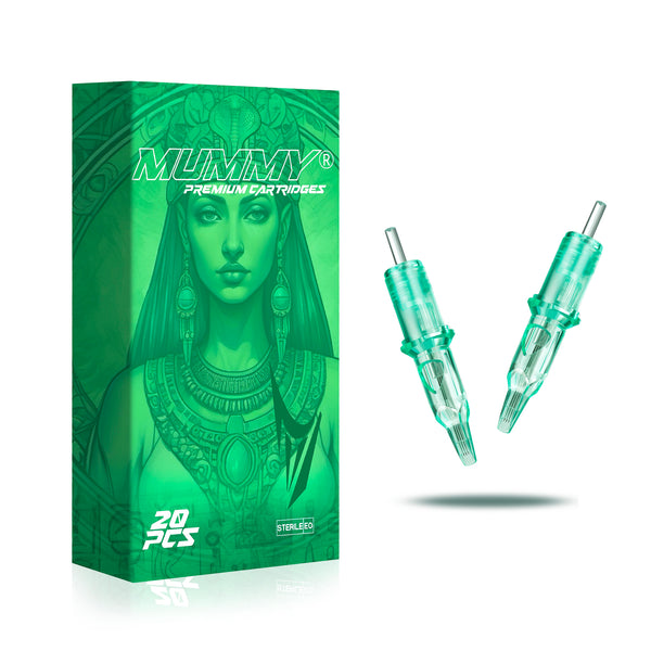 Mummy Green Tattoo Cartridge Needle Tattoo for Curved Magnum 20PCS