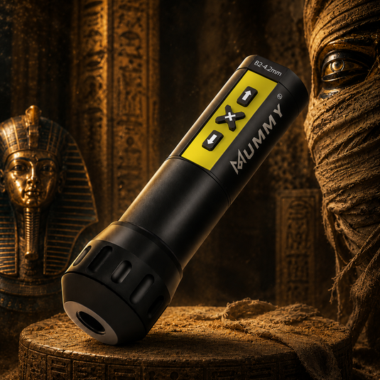 Translation missing: en.Mummy Rotary Wireless Tattoo Machine Pen Direct Driver 4.2mm(Yellow)
