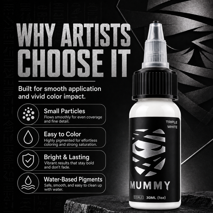 Translation missing: es.Mummy Tattoo Ink, 1oz Professional Pigment for Body Art(Turquoise(triple white)