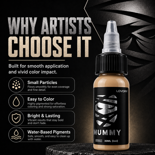 Translation missing: en.Mummy Tattoo Ink, 1oz Professional Pigment for Body Art(Lovory)