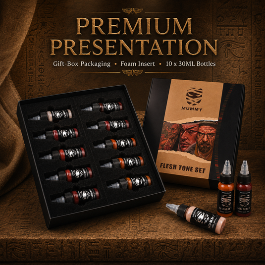 Translation missing: en.Mummy Flesh Tone Tattoo Ink Set 10 Colors(30ML)-MK1009