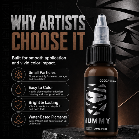 Translation missing: en.Mummy Tattoo Ink, 1oz Professional Pigment for Body Art(Cocoa Bean)