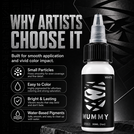 Translation missing: en.Mummy Tattoo Ink, 1oz Professional Pigment for Body Art(White)