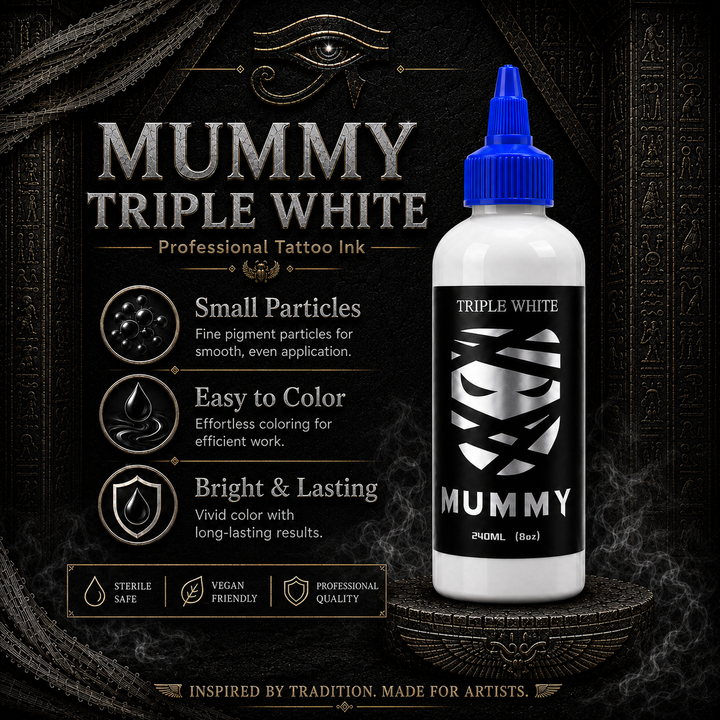 Translation missing: de.Mummy Tattoo Ink, 8oz Professional Pigment for Body Art(Triple White)