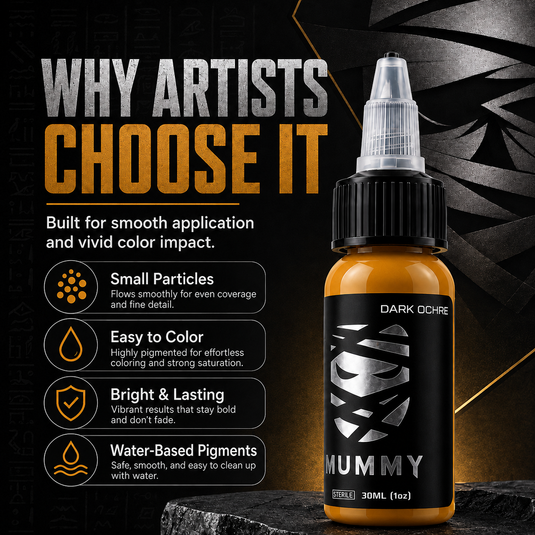 Translation missing: en.Mummy Tattoo Ink, 1oz Professional Pigment for Body Art(Dark Ochre)