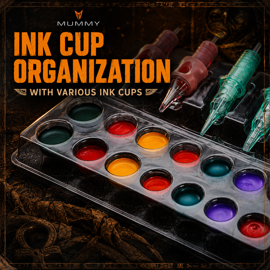 Translation missing: es.Mummy 20pcs Disposable Tattoo Cartridges Tray Tattoo Ink Cup Holder For Cleaning