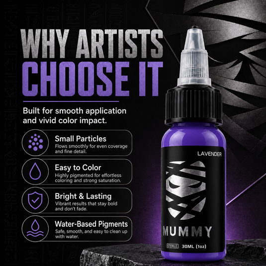 Translation missing: en.Mummy Tattoo Ink, 1oz Professional Pigment for Body Art(Lavender)