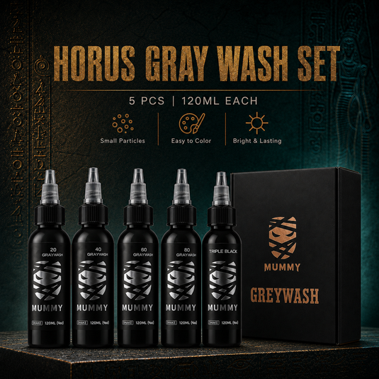 Translation missing: en.Mummy USA Custom Tattoo Gray Wash Ink Set 120ML/4oz(5PCS)
