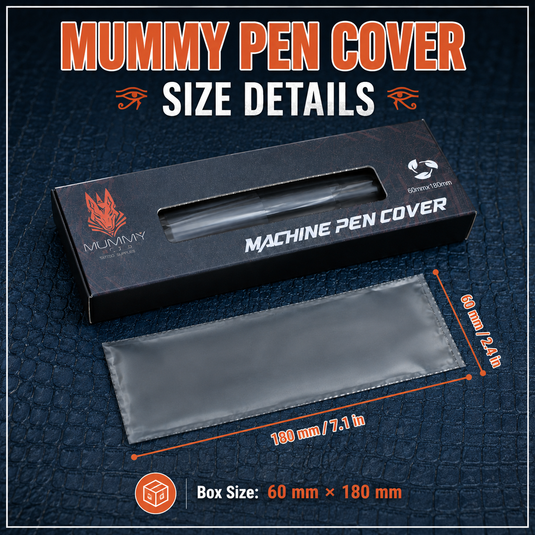 Translation missing: es.Mummy 300pcs Tattoo Pen Machine Covers Disposable Cartridge Rotary Tattoo Pen Machine Sleeves Bag Pen Type Covers Bag for Tattoo Supplies Tattoo Machine Gun Accessories(black)