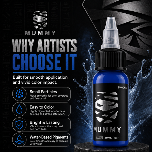 Translation missing: en.Mummy Tattoo Ink, 1oz Professional Pigment for Body Art(Smoke)