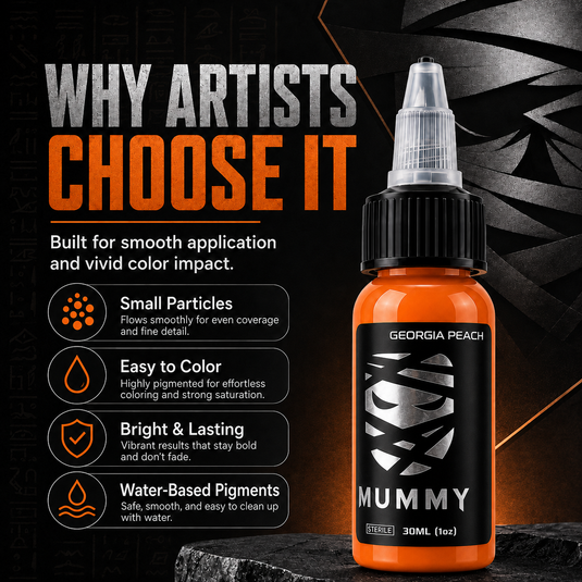Translation missing: en.Mummy Tattoo Ink, 1oz Professional Pigment for Body Art(Georgia Peach)