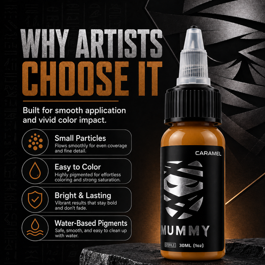 Translation missing: en.Mummy Tattoo Ink, 1oz Professional Pigment for Body Art(Caramel)