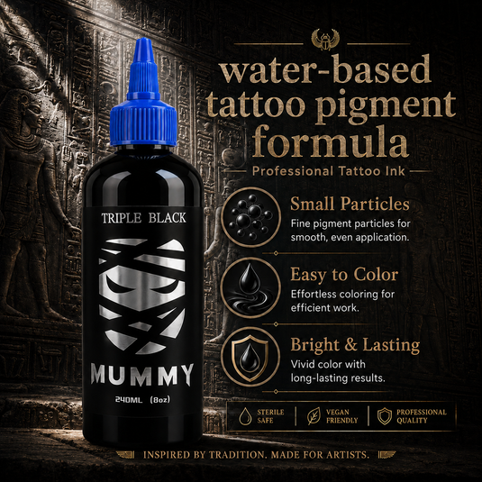 Translation missing: es.Mummy Tattoo Ink, 1oz Professional Pigment for Body Art(Triple Black)