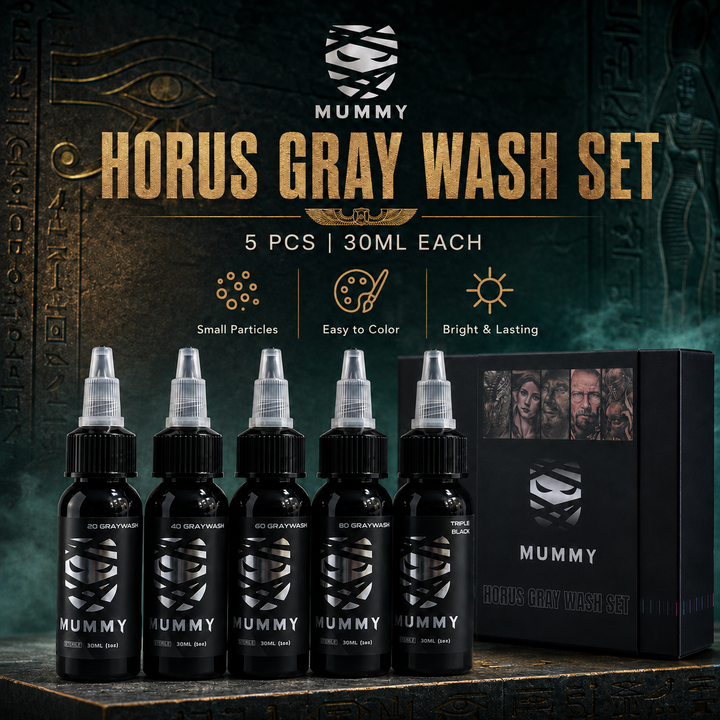 Translation missing: en.Mummy Tattoo Ink Gray Wash Set 30ML/1oz(5 PCS）
