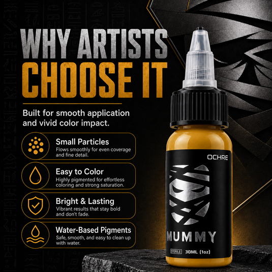 Translation missing: en.Mummy Tattoo Ink, 1oz Professional Pigment for Body Art(Ochre)