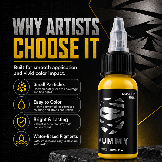 Translation missing: en.Mummy Tattoo Ink, 1oz Professional Pigment for Body Art(Bumble Bee)