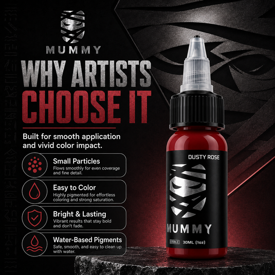 Translation missing: en.Mummy Tattoo Ink, 1oz Professional Pigment for Body Art(Dusty Rose)