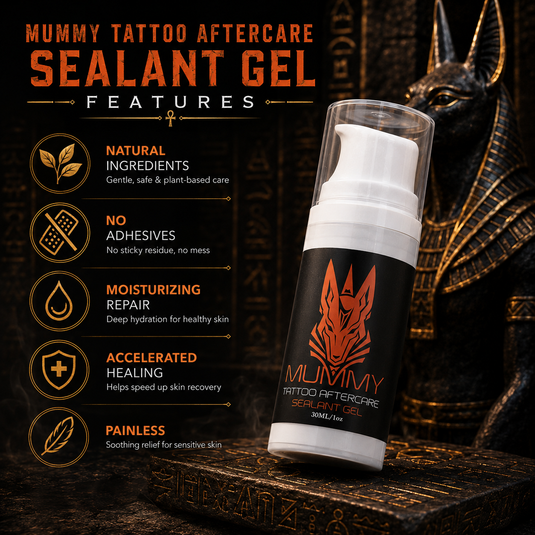 Translation missing: es.Mummy Tattoo Aftercare Sealant Gel - Forms a breathable protective skin, No Adhesives-No Latex-Natural Healing ingredients(300ML)