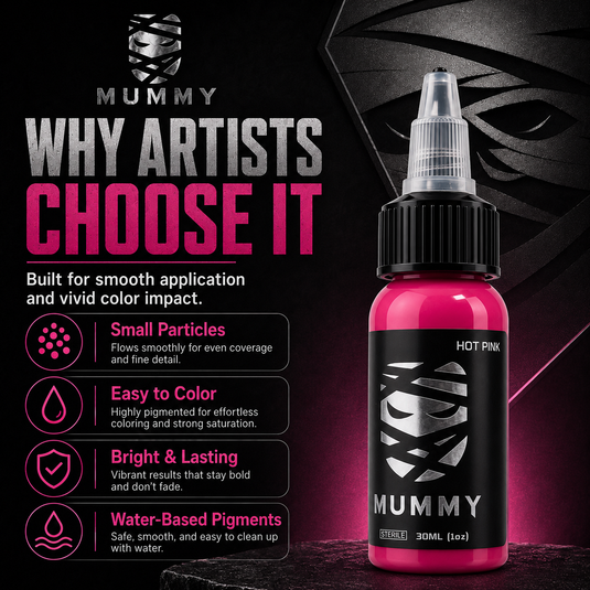 Translation missing: en.Mummy Tattoo Ink, 1oz Professional Pigment for Body Art(Hot Pink)