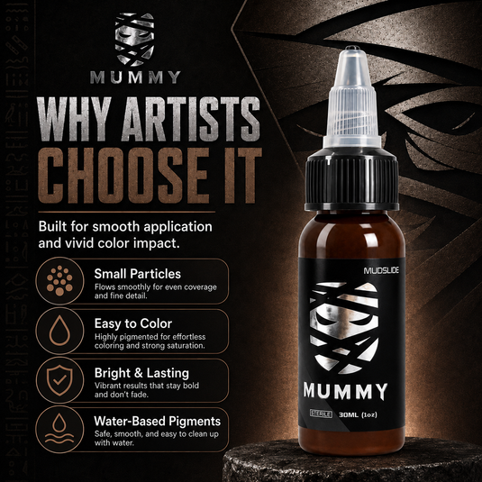 Translation missing: en.Mummy Tattoo Ink, 1oz Professional Pigment for Body Art(Mudslide)
