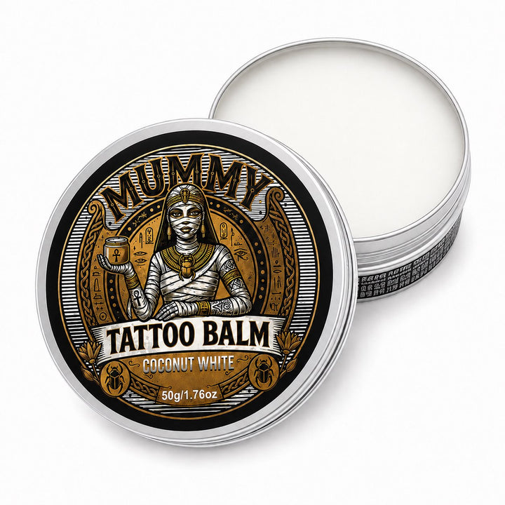 Translation missing: fr.Mummy Tattoo Aftercare Balm, Natural Preservative-Free Healing Cream 50g(coconut white)