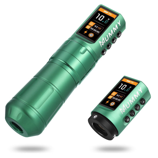 Translation missing: en.MUMMY SCEPTER PROFESSIONAL WIRELESS TATTOO MACHINE ADJUSTABLE STROKE LENGTH(Green)