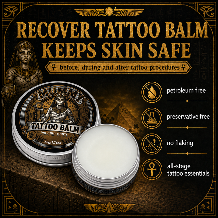 Translation missing: fr.Mummy Tattoo Aftercare Balm, Natural Preservative-Free Healing Cream 50g(coconut white)