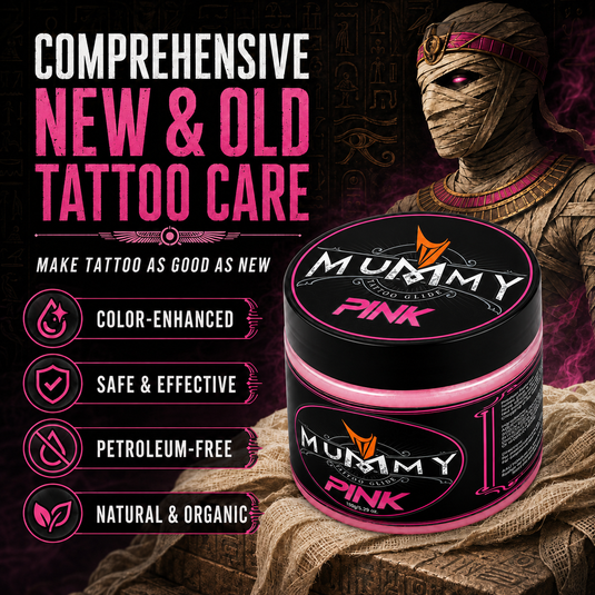 Translation missing: en.Mummy Tattoo Glide Aftercare Cream for Before During After Tattoo Process (pink)