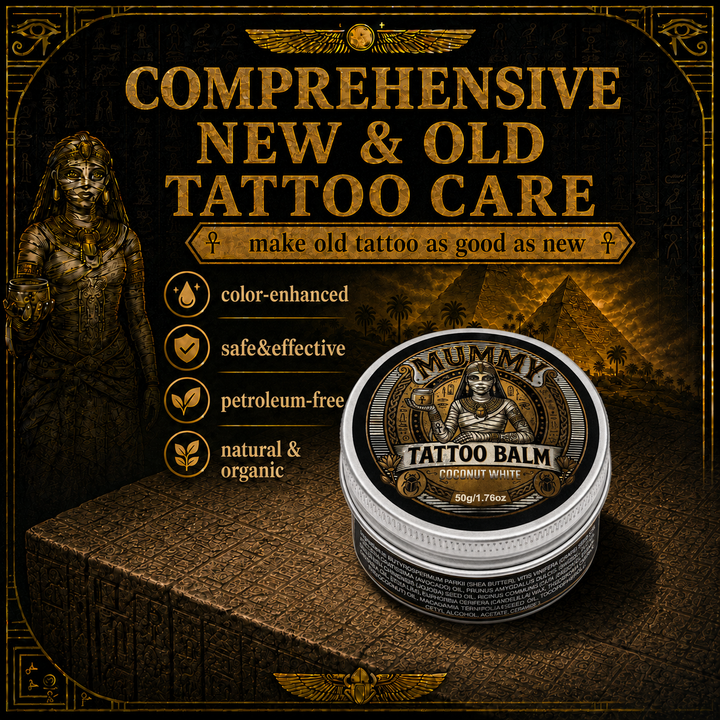 Translation missing: fr.Mummy Tattoo Aftercare Balm, Natural Preservative-Free Healing Cream 50g(coconut white)