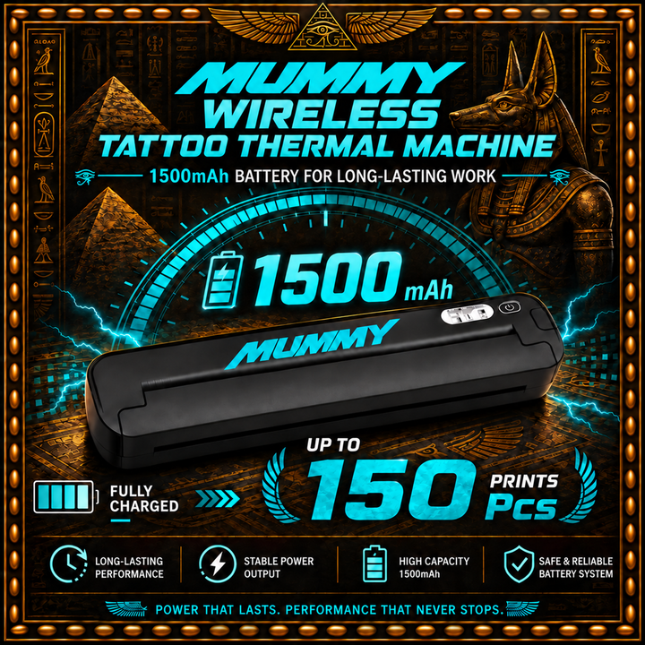 Translation missing: en.mummy Tattoo Stencil Printer, Portable A4 Thermal(Black | Mint Green)