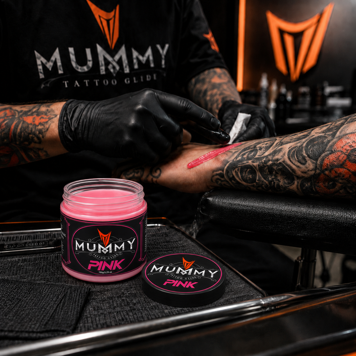 Translation missing: de.Mummy Tattoo Glide Aftercare Cream for Before During After Tattoo Process (pink)