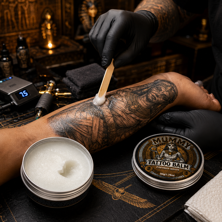 Translation missing: fr.Mummy Tattoo Aftercare Balm, Natural Preservative-Free Healing Cream 50g(coconut white)