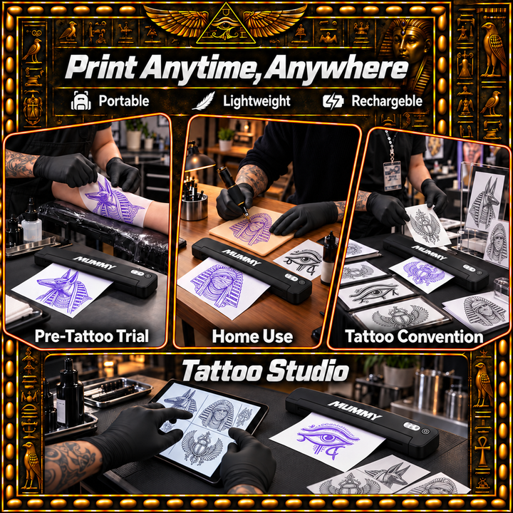 Translation missing: en.MUMMY Tattoo Stencil Printer, Portable A4 Thermal(Black | White)