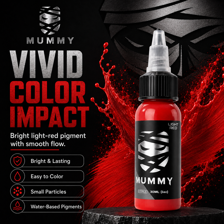 Translation missing: en.Mummy Tattoo Ink, 1oz Professional Pigment for Body Art(Light red)