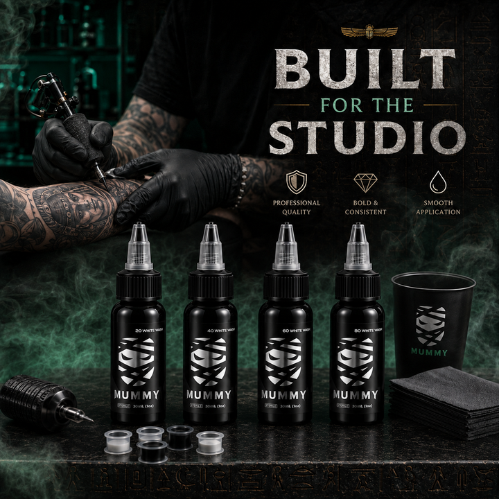 Translation missing: es.Mummy WhiteWash Tattoo Ink  Set 4PCS (30ML)-MK6001