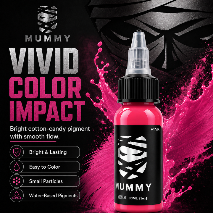 Translation missing: es.Mummy Tattoo Ink, 1oz Professional Pigment for Body Art(Pink)