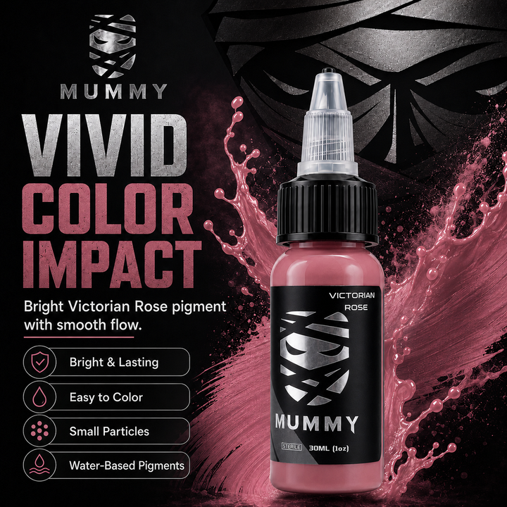 Translation missing: es.Mummy Tattoo Ink, 1oz Professional Pigment for Body Art(Victorian Rose)