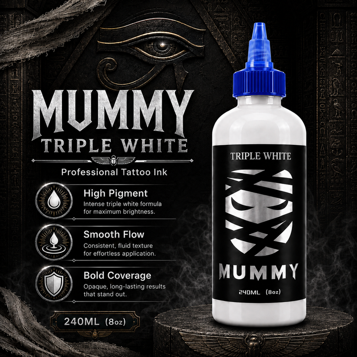 Translation missing: de.Mummy Tattoo Ink, 8oz Professional Pigment for Body Art(Triple White)
