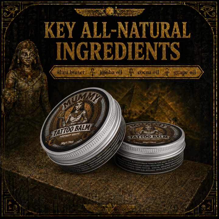 Translation missing: fr.Mummy Tattoo Aftercare Balm, Natural Preservative-Free Healing Cream 50g(coconut white)