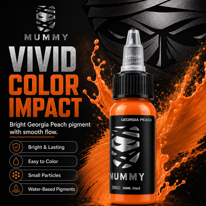 Translation missing: es.Mummy Tattoo Ink, 1oz Professional Pigment for Body Art(Georgia Peach)