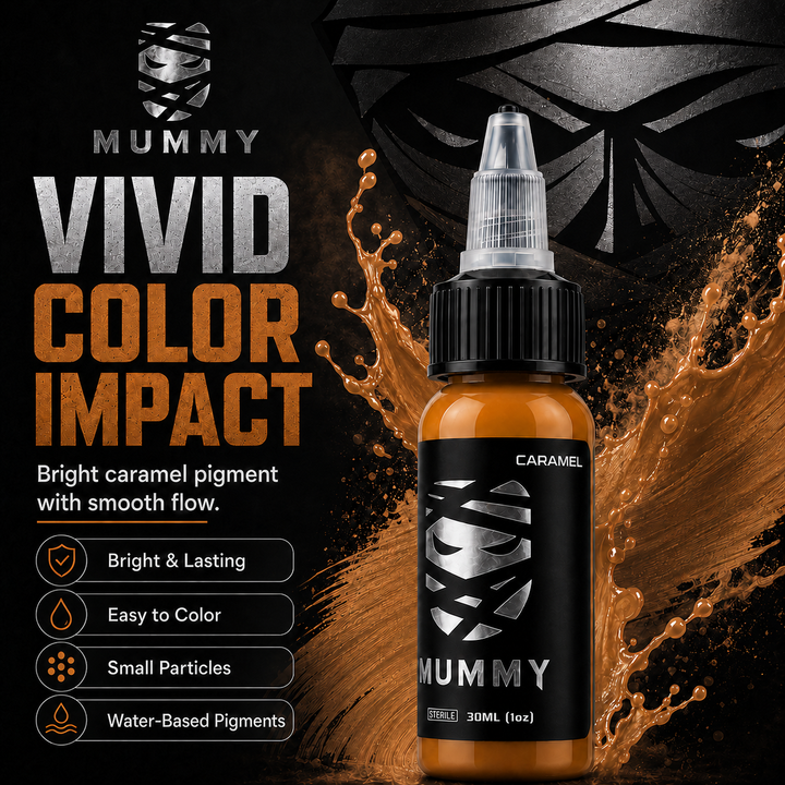 Translation missing: es.Mummy Tattoo Ink, 1oz Professional Pigment for Body Art(Caramel)