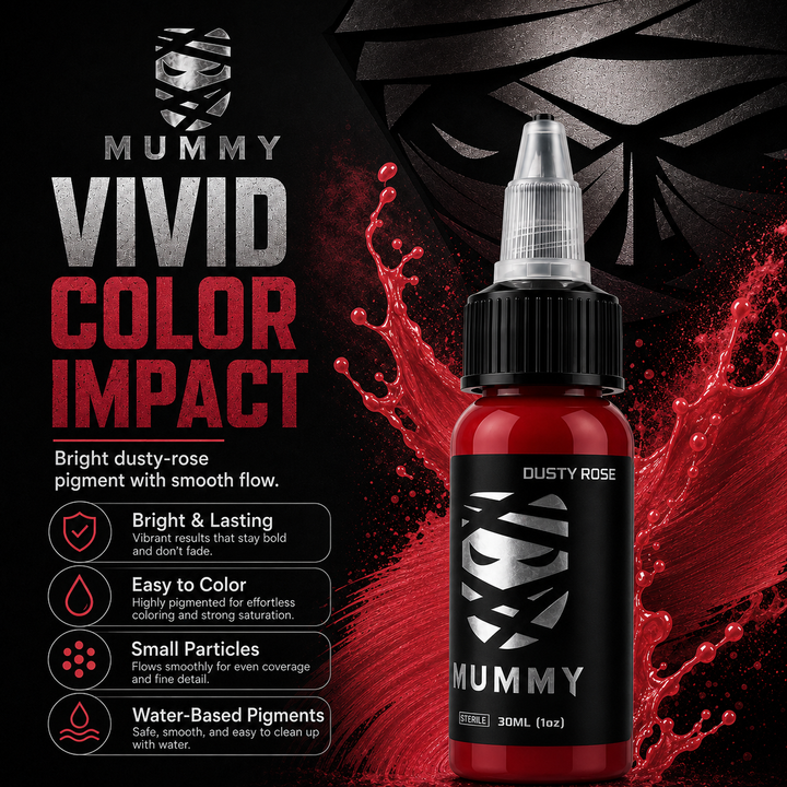 Translation missing: es.Mummy Tattoo Ink, 1oz Professional Pigment for Body Art(Dusty Rose)