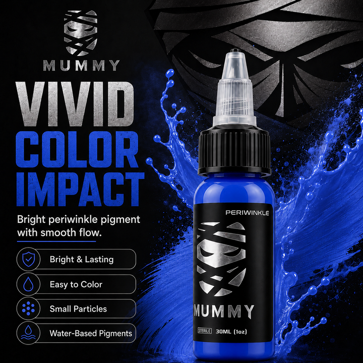 Translation missing: en.Mummy Tattoo Ink, 1oz Professional Pigment for Body Art(Periwinkle)