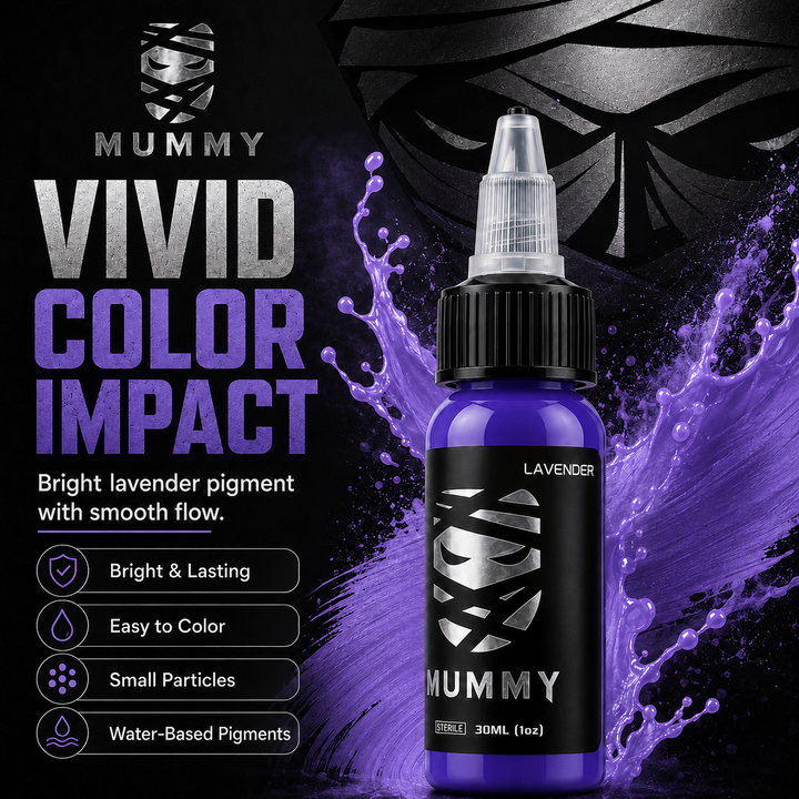 Translation missing: es.Mummy Tattoo Ink, 1oz Professional Pigment for Body Art(Lavender)