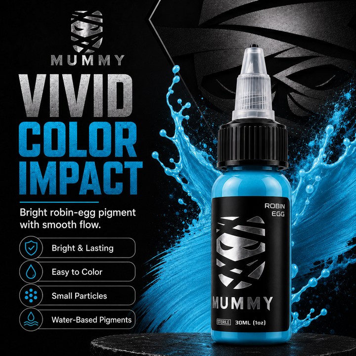 Translation missing: en.Mummy Tattoo Ink, 1oz Professional Pigment for Body Art(Robin Egg)