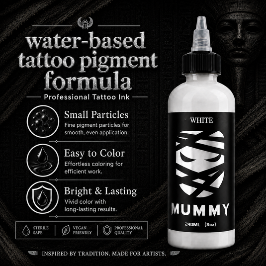 Translation missing: es.Mummy Tattoo Ink, 8oz Professional Pigment for Body Art(White)