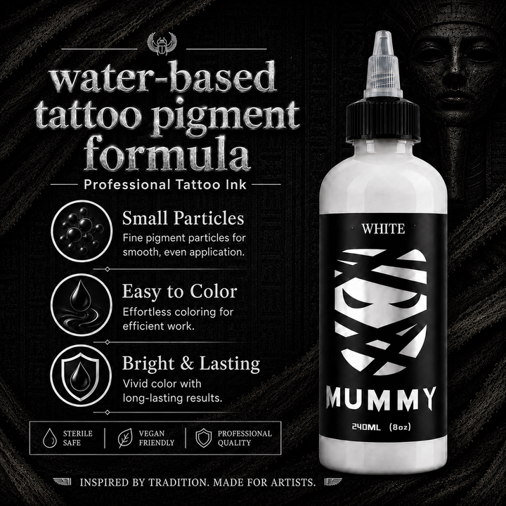 Translation missing: es.Mummy Tattoo Ink, 8oz Professional Pigment for Body Art(White)